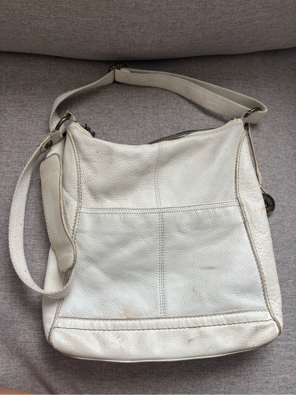 The Sak white Leather Shoulder Bag - Women's Crossbody Purse